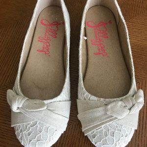 Jellypop - Taupe Lace Flats